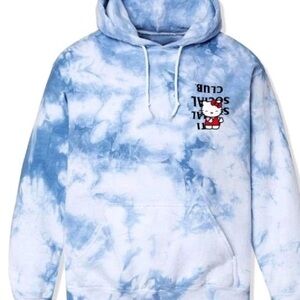 NWT Anti Social Social Club x Hello Kitty Blue Hoodie